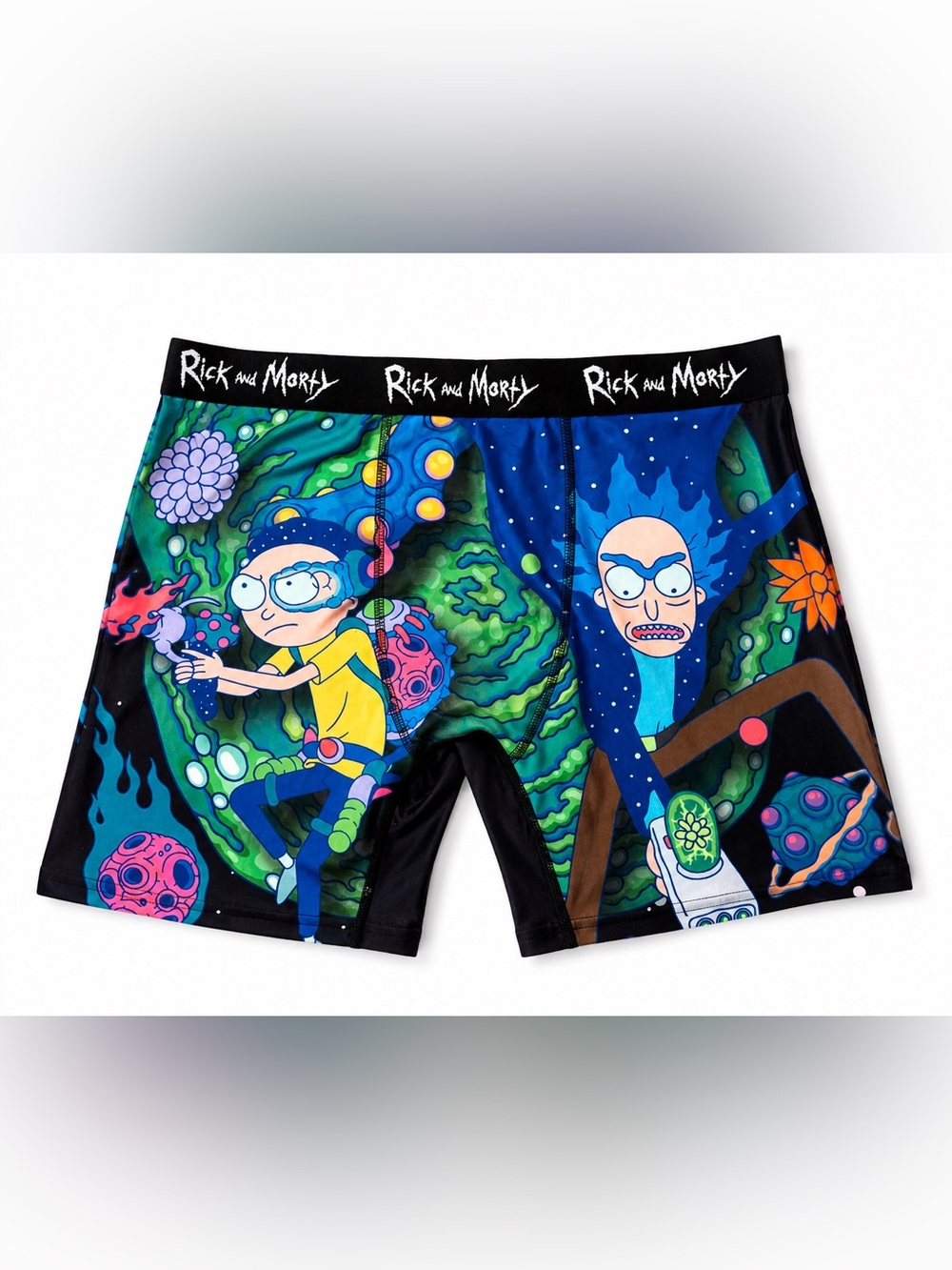 Adult Swim Rick & Morty Earth Solar Allover Print Pouch Front Boxers Men's NWT
